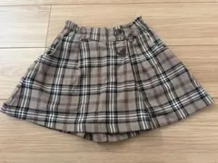 チェック柄スカートパンツ 120サイズ
