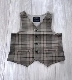 【新品】branshes チェック柄 ベスト 100cm