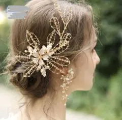 ヘッドドレス ウェディングアクセサリー 結婚式 ヘアアクセサリー