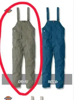 Dickies　ディッキーズ D-739　オーバーオール　サロペット　オリーブのサムネイル