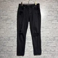 AMERICAN EAGLE OUTFITTERS ブラックスキニージーンズ　L