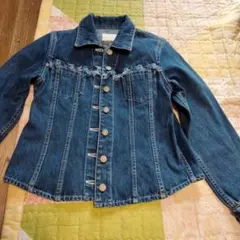 ピンクハウス　フリンジ装飾デニムジャケット