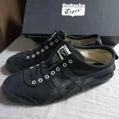Onitsuka Tiger 25.5 黒 スニーカー オニツカタイガー 美品