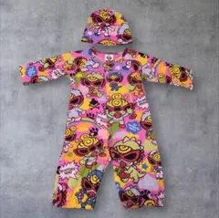 ヒスミニ　キャラクター柄　ロンパース　カバーオール　60〜70cm　2way