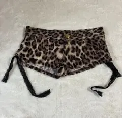 d.i.a. レオパード柄 ショートパンツ レースアップ