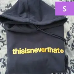 thisisneverthat フード付きパーカー ネイビー【美品Sサイズ】のサムネイル