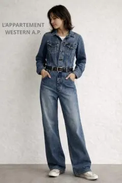 L’APPARTEMENT WESTERN A.P.デニムオールインワン　つなぎのサムネイル