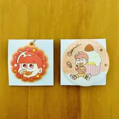 おそ松さん　おそ松　ラバーキーホルダー・缶バッジ　セット