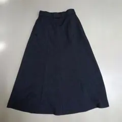 GU　Мサイズ　ブラック系 ロングスカート　ゴムウエスト