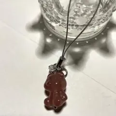 ストロベリークォーツ くまちゃん ストラップ