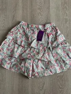 新品タルティーヌエショコラ　花柄リボン付きキュロット140cm