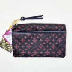 《未使用》クリスチャンオリビエ 撥水 総柄 モノグラム ポーチ