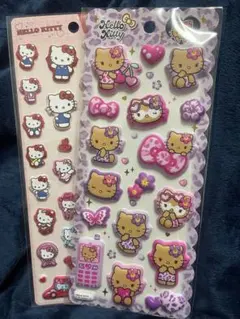 サンリオ　ぷくぷくシール　キティ　2セット