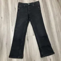 ZARA ガールズ 152 11-12 ストレッチ素材　ブラックデニム