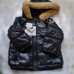 DOUBLE-B フード付き中綿入りコート 80cmミキハウス