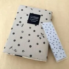 171 ドットチェリーモカ　ブックカバー　文庫本サイズ　栞付き