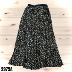 niko ando ... ニコアンド ネイビー フレアスカート 2975