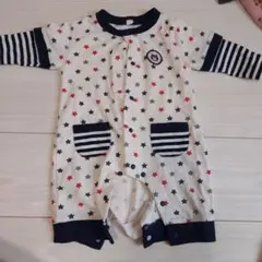 星柄ロンパース 70cm ベビー服 男の子 夏 秋