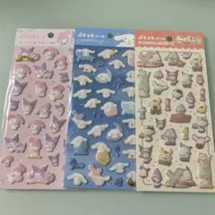 ダイソー　サンリオ　ぷくっとシール