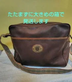 バーバリー　ショルダーバッグ メンズ皮バッグ