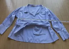 Doux archives_青と白のストライプ長袖シャツのサムネイル