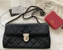 新品★プラダ★キルティング チェーンショルダーバッグ/ナイロン★BP0584