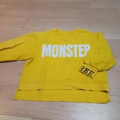 イエロー MONSTER プリント トレーナー