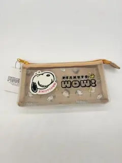 新品未使用　PEANUTS スヌーピー メッシュ　3ポケット　ポーチ