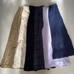 まとめ売り6点　ユニクロ　ガウチョパンツ　プリーツパンツ　ロングスカート