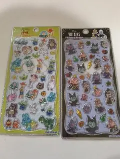 プチドロップステッカー　トイストーリー　ヴィランズ　ディズニー　プチドロ