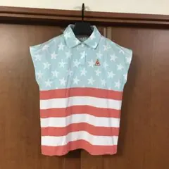 リンリンさん　美品　ルコックゴルフ　ボックスシルエット　ポロ　M　星