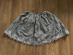 新品★タグなし★anysis★ギンガムチェック フリルスカート 140
