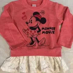 ミニーマウス 長袖カットソー ピンク