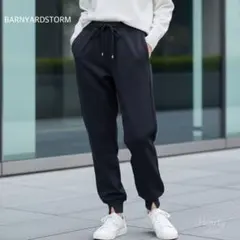 25AW バンヤードストーム／ハイテンション裏起毛ジョガーパンツ M ブラック