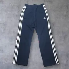 adidas トラックパンツ ネイビー M 3本ライン ジャージ