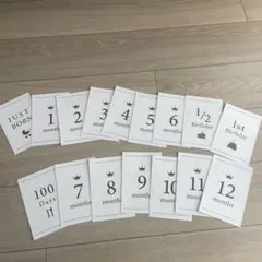 ニューボーンフォト用月齢カードセット