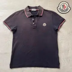 MONCLER モンクレール ポロシャツ トリコロールライン ネイビー メンズS