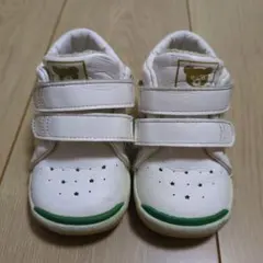 ミキハウス ダブルビー スニーカー 13cm グリーン