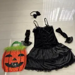 黒いハロウィンコスチュームセット