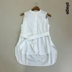 美品】plage プラージュ バルーンスリーブ ブラウス リボン ゆったり F 