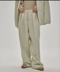 正規品 CLANE WOOL NYLON TUCK PANTS 2026SS - メルカリ