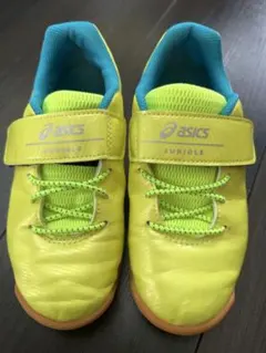 ASICS JUNIOLE シューズ イエロー/ブルー　19cm