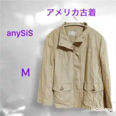 anySiS ジップアップブルゾン ベージュ M オンワードのサムネイル