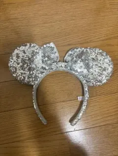 ミッキーマウス耳カチューシャ シルバー