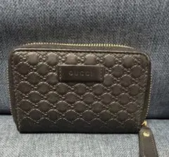 GUCCI グッチ マイクログッチシマ コインケース ブラック 544249