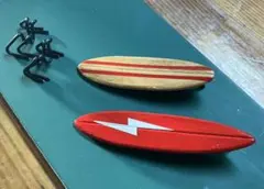 ミニチュアサーフボード　ミッドレングス2枚とスタンド セット