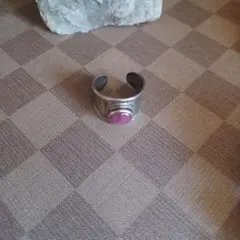 STERLING SILVER950マドラー/ストロー桜モチーフ 竹節デザイン銀 