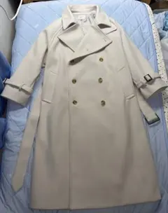 【EMMA CLOTHES】2WAYオーバーサイズメルトントレンチコート Sのサムネイル