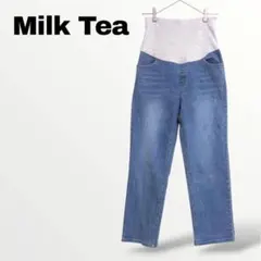 再お値下げ［used］Milk tea マタニティ ストレッチデニムパンツ M