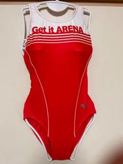アリーナ 競泳水着 M ミディアムカット AMBLO10 (RED)のサムネイル